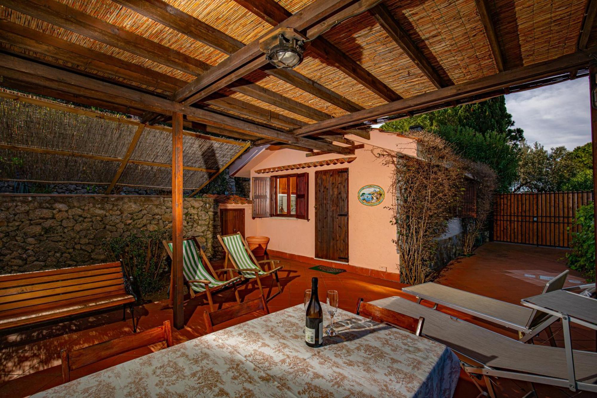 Il Cottage Di Villa Sveva, Splendida Vista Mare Порто Санто Стефано Экстерьер фото